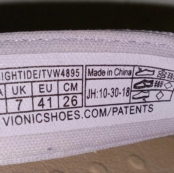 Vionic Women's 380 High Tide sz 9 Purple  Beige Flip Flop Sandals - Picture 15 of 15